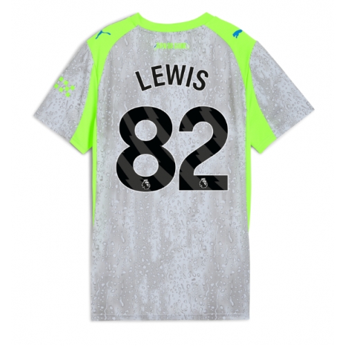 Billige Fotballdrakt Manchester City Rico Lewis #82 Replika Tredjedrakt Dame 2025-26 Kortermet Billige Fotballdrakt Manchester City Rico Lewis #82 Replika Tredjedrakt Dame 2025-26 Kortermet